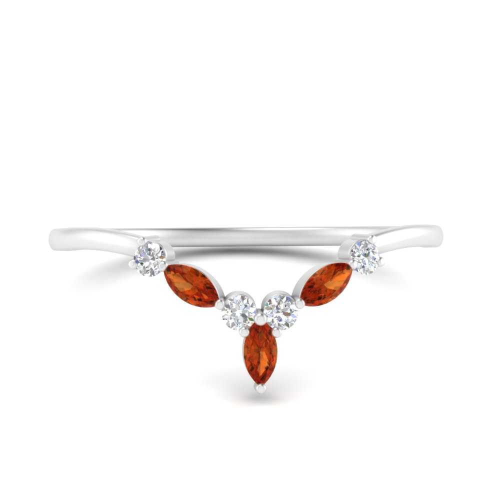 Crown Marquise And Round Band Fascinating Diamonds