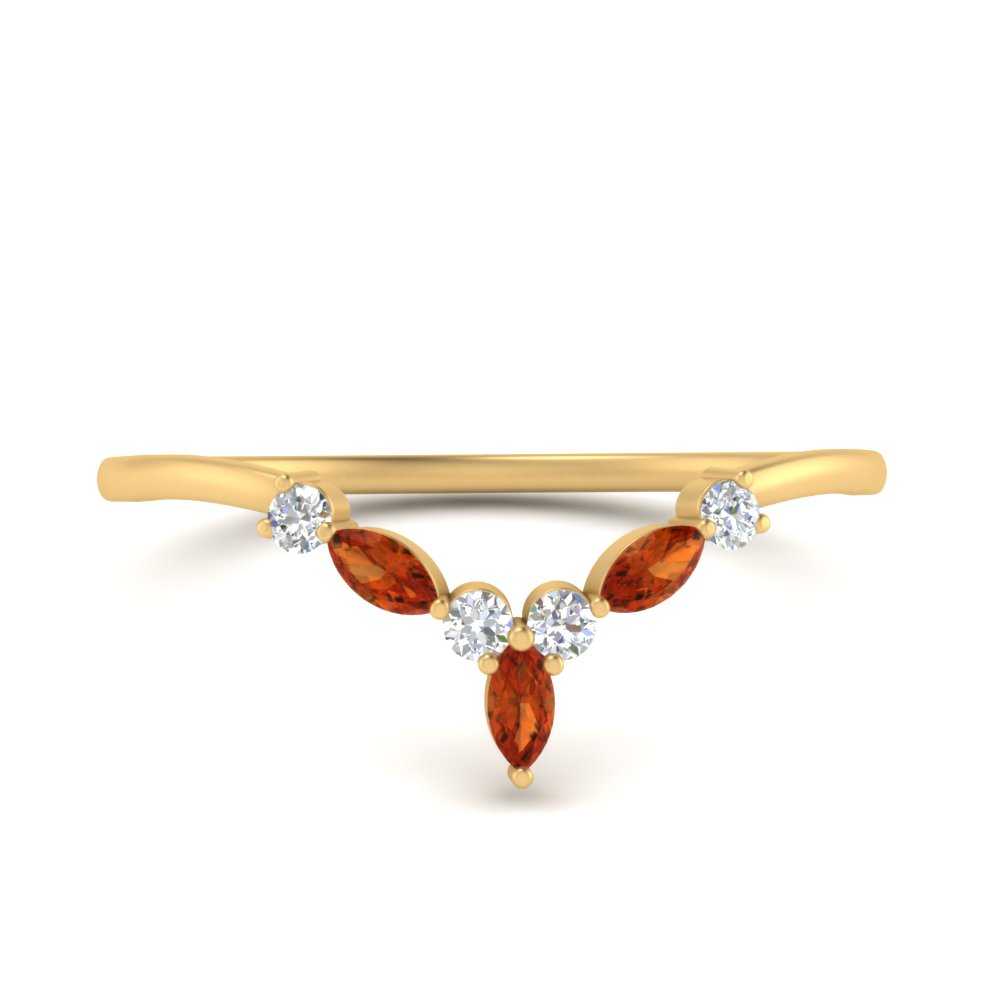 Crown Marquise And Round Band Fascinating Diamonds