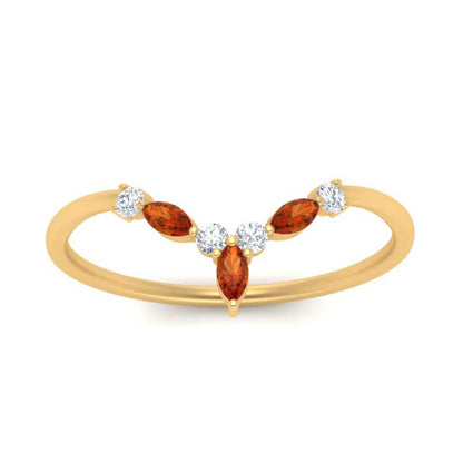 Crown Marquise And Round Band Fascinating Diamonds