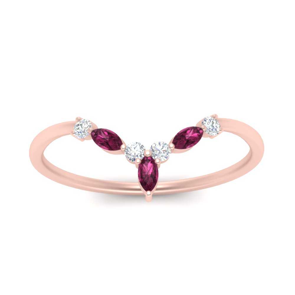 Crown Marquise And Round Band Fascinating Diamonds