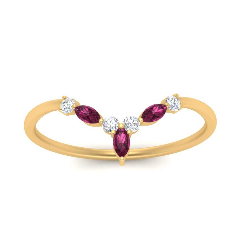 Crown Marquise And Round Band Fascinating Diamonds