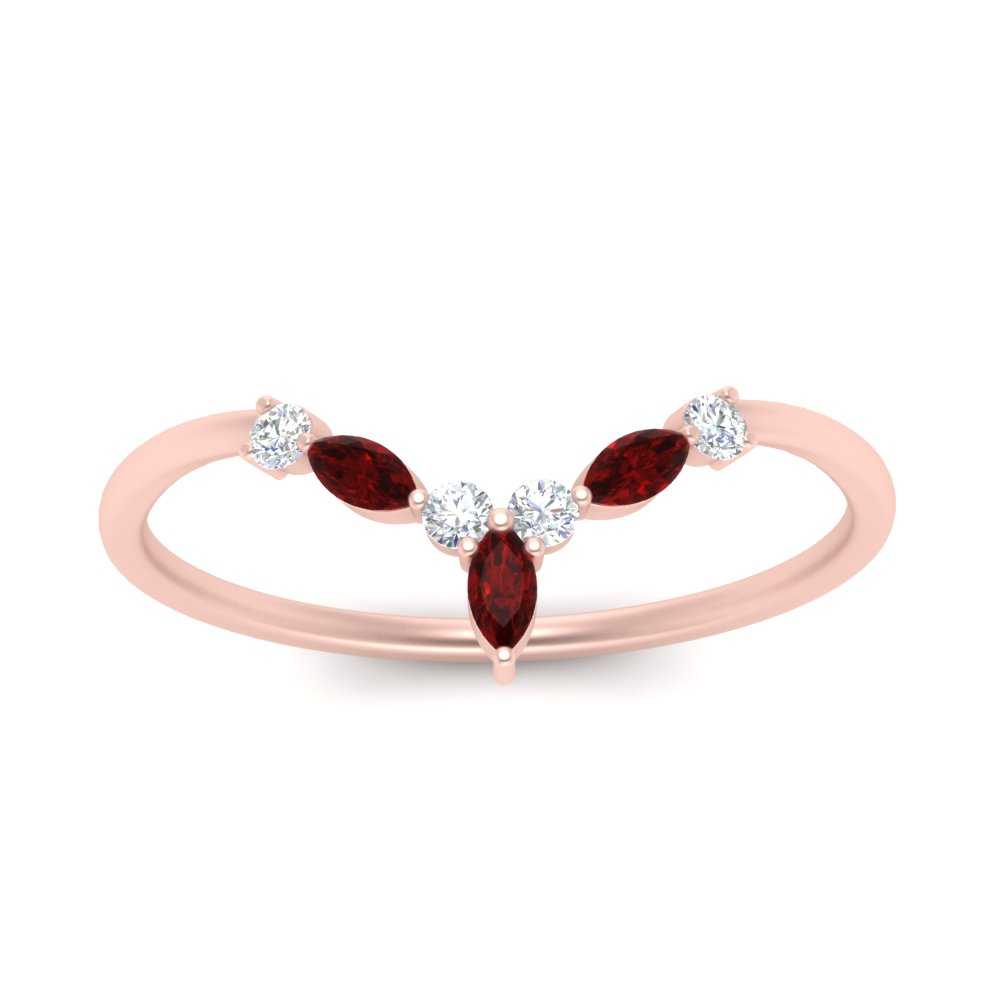 Crown Marquise And Round Band Fascinating Diamonds