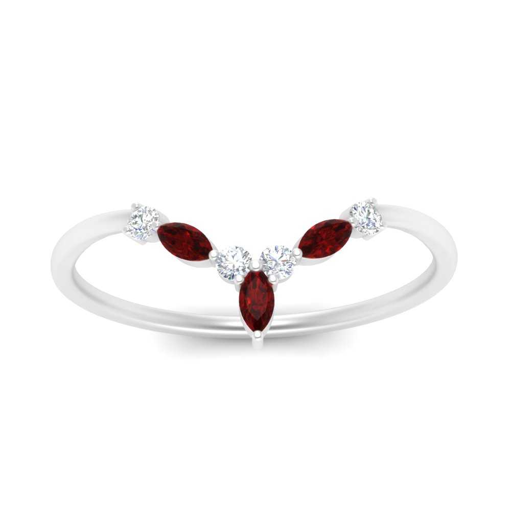 Crown Marquise And Round Band Fascinating Diamonds