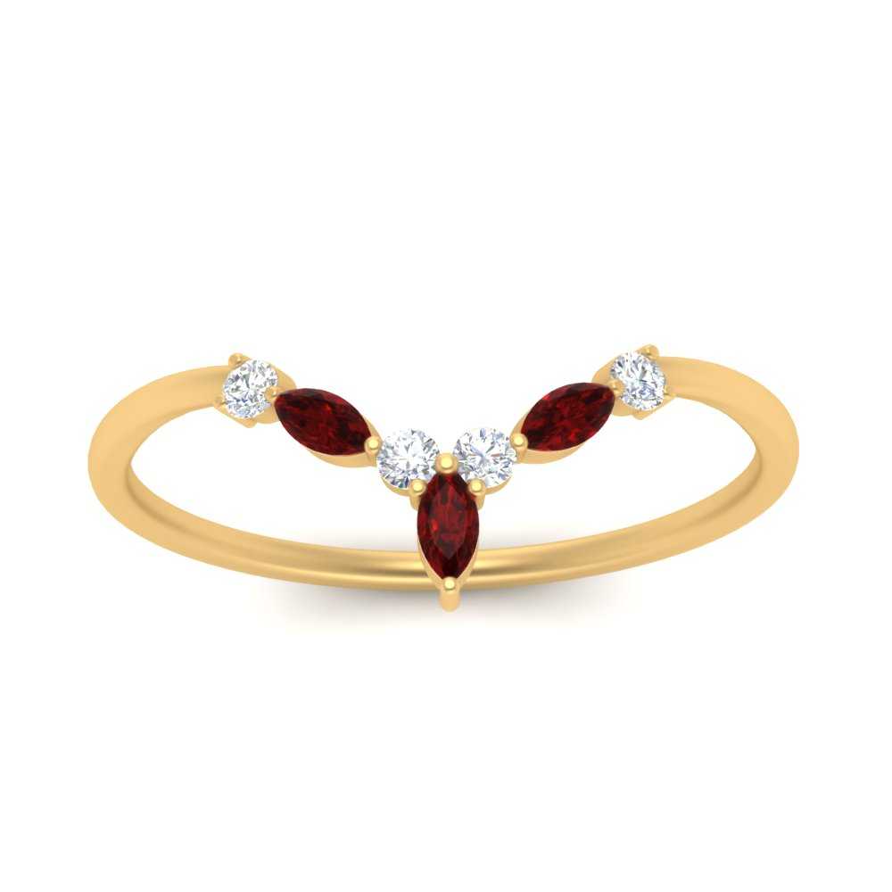 Crown Marquise And Round Band Fascinating Diamonds