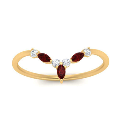 Crown Marquise And Round Band Fascinating Diamonds