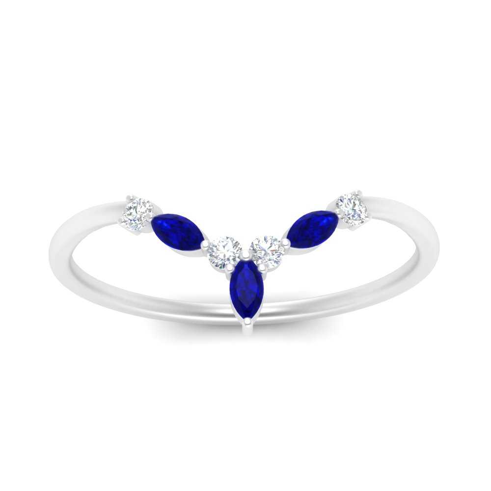 Crown Marquise And Round Band Fascinating Diamonds