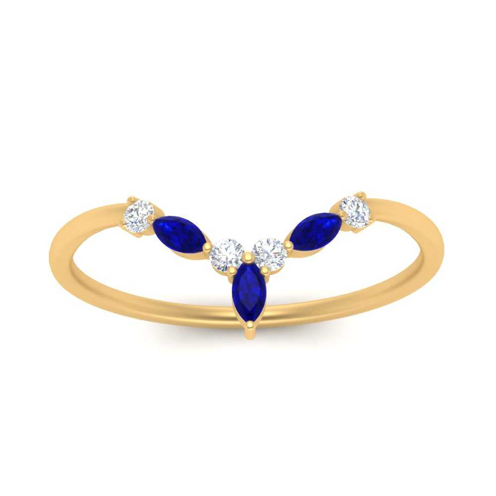Crown Marquise And Round Band Fascinating Diamonds