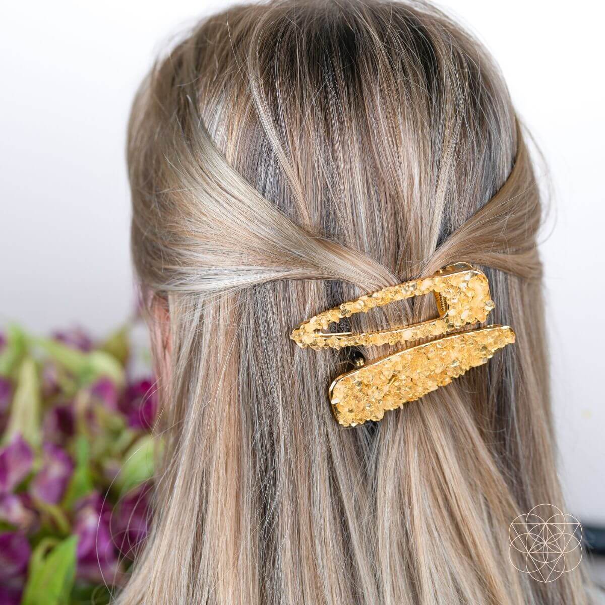 Crown of Prosperity - Citrine Hair Clips (2 pieces) Conscious Items