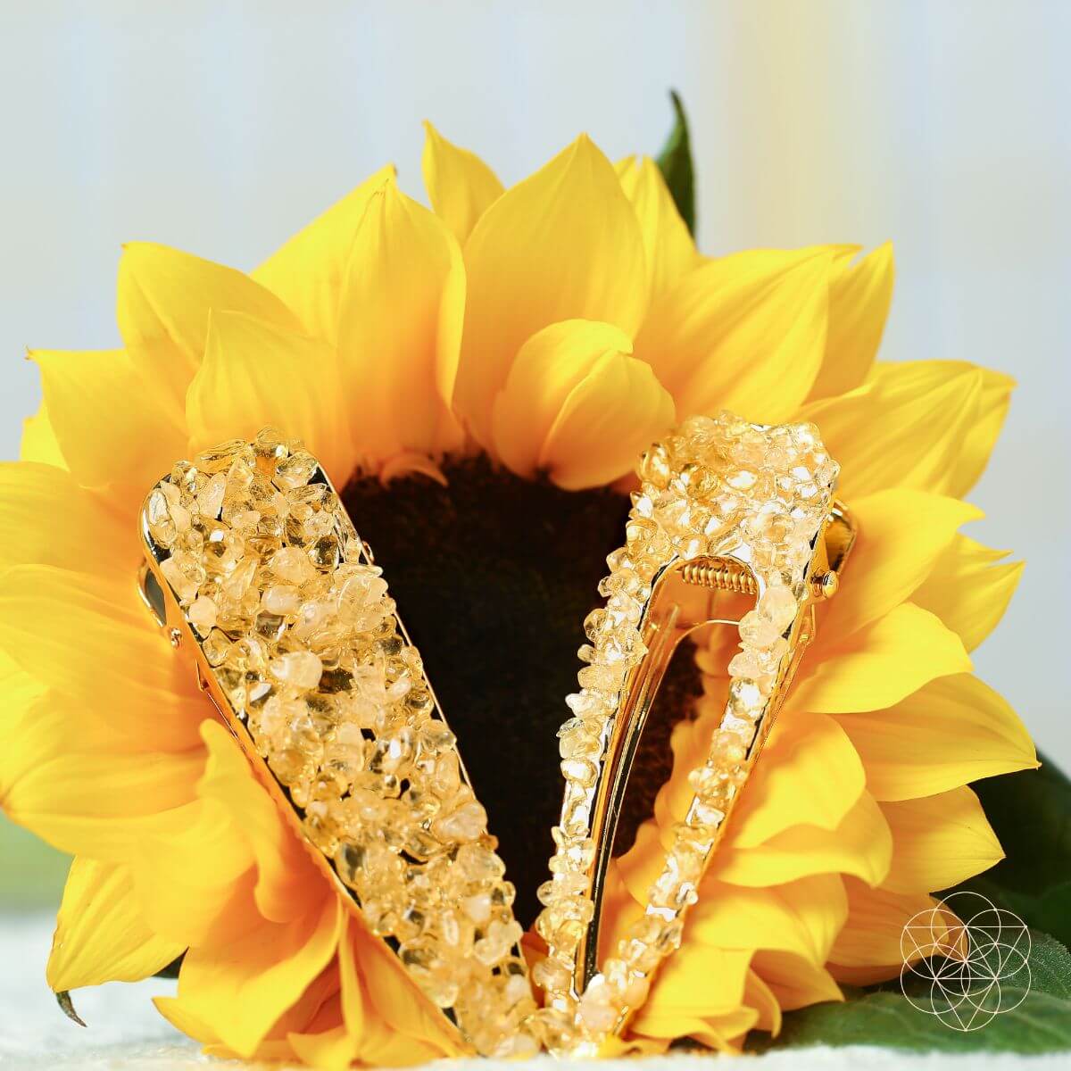 Crown of Prosperity - Citrine Hair Clips (2 pieces) Conscious Items
