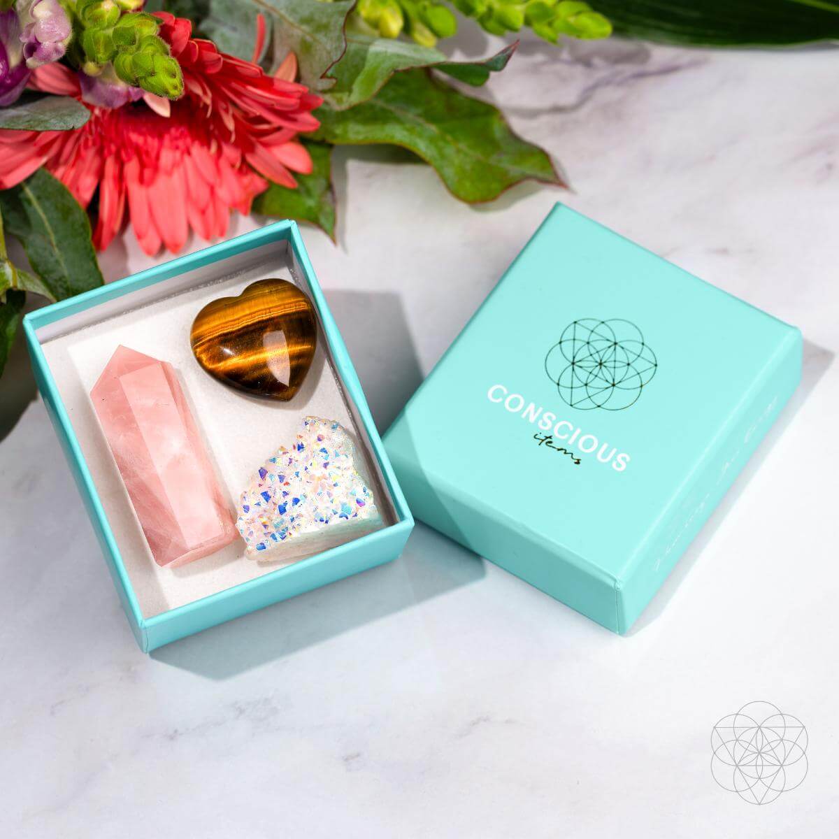 Crystal Fridge Magnets - Trio of Protection & Comfort Conscious Items