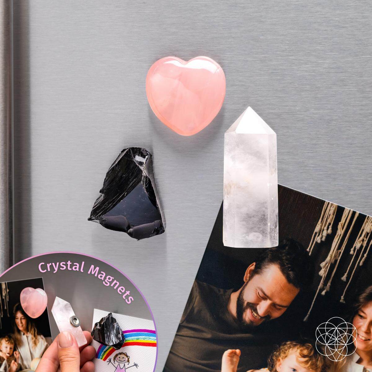 Crystal Guardian Magnets - Trio of Peace & Protection Conscious Items