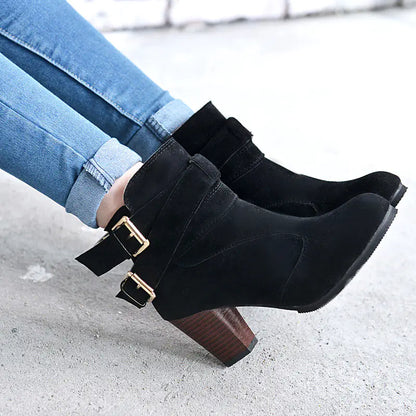 Martin Boots for Women - Mid Chunky Heel & Ankle Heels