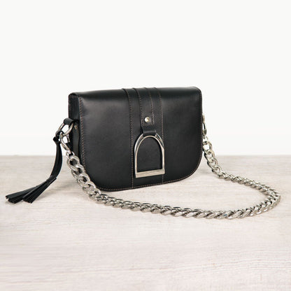 Chunky Curb Nickel Finish Chain Strap Urban-Equestrian