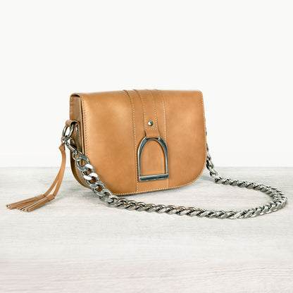 Chunky Curb Nickel Finish Chain Strap Urban-Equestrian