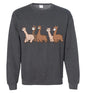 Curious Alpacas Gildan Crewneck Sweatshirt Purely Alpaca