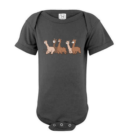 Curious Alpacas  Infant Fine Jersey Bodysuit Purely Alpaca