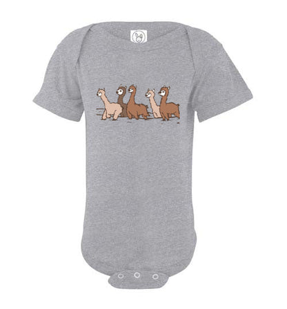 Curious Alpacas  Infant Fine Jersey Bodysuit Purely Alpaca