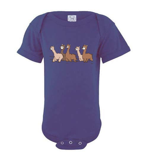 Curious Alpacas  Infant Fine Jersey Bodysuit Purely Alpaca