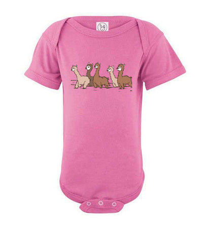 Curious Alpacas  Infant Fine Jersey Bodysuit Purely Alpaca