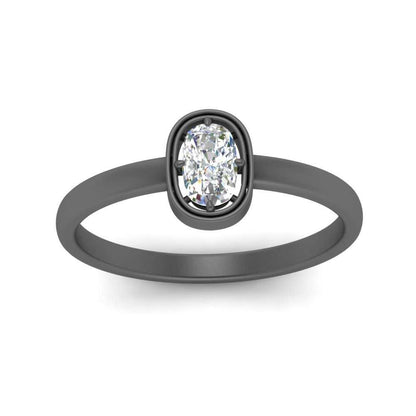 Cushion Cut Bezel Solitaire Ring Fascinating Diamonds