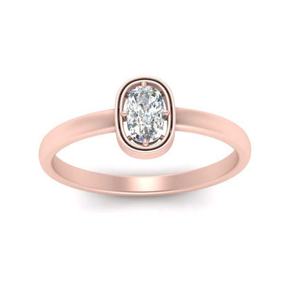 Cushion Cut Bezel Solitaire Ring Fascinating Diamonds