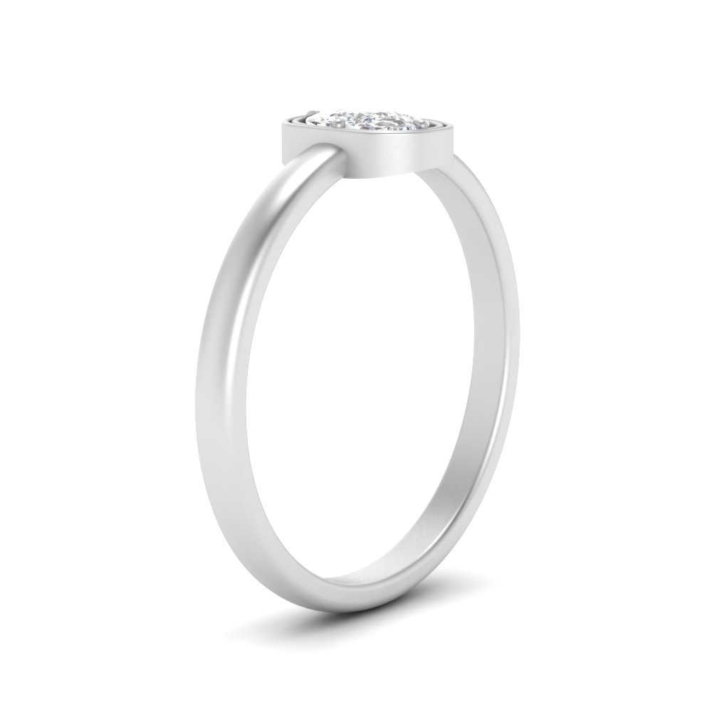 Cushion Cut Bezel Solitaire Ring Fascinating Diamonds