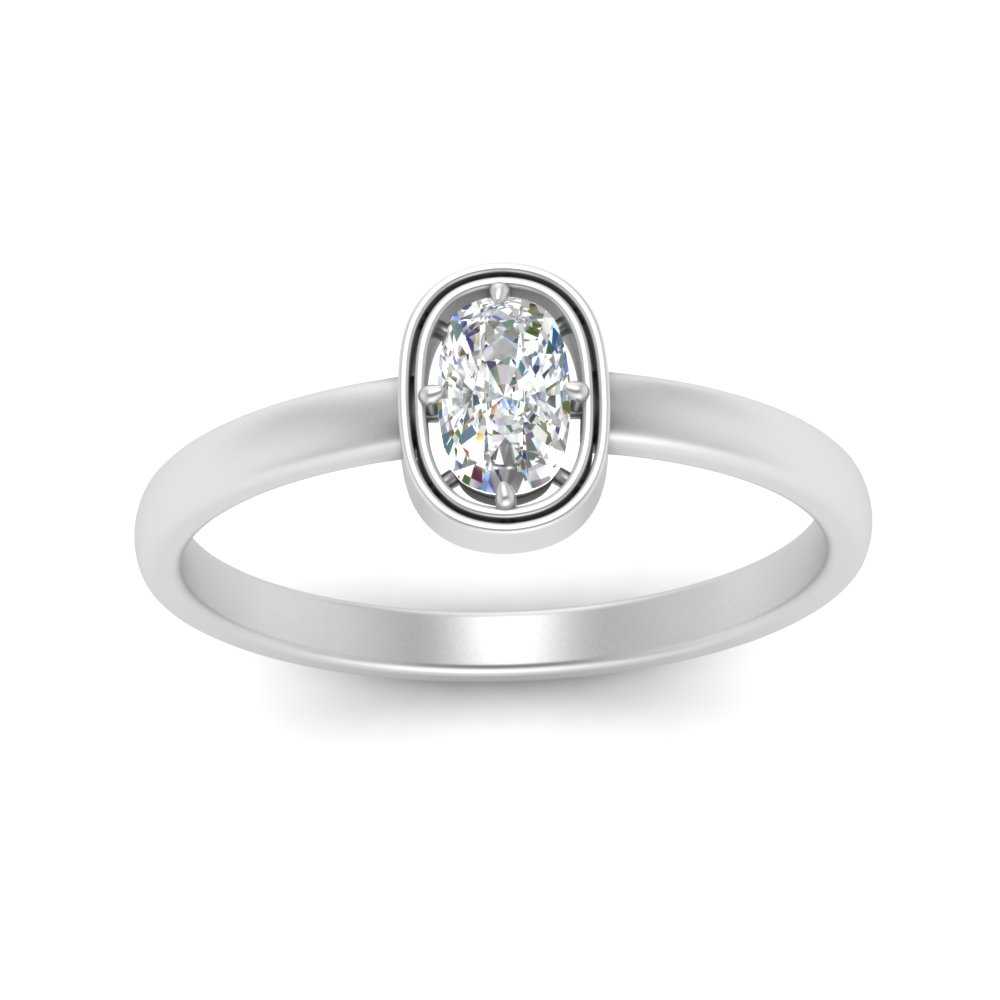 Cushion Cut Bezel Solitaire Ring Fascinating Diamonds