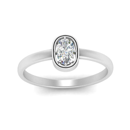 Cushion Cut Bezel Solitaire Ring Fascinating Diamonds