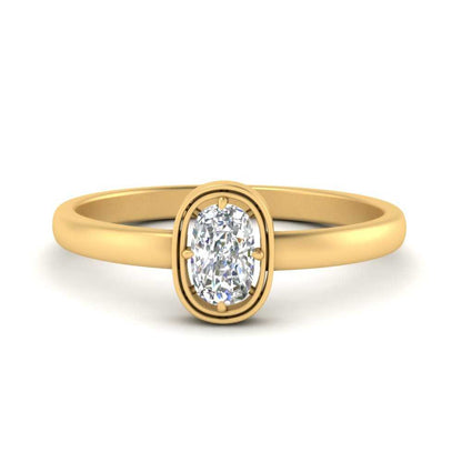 Cushion Cut Bezel Solitaire Ring Fascinating Diamonds