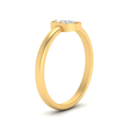 Cushion Cut Bezel Solitaire Ring Fascinating Diamonds
