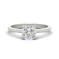 Floral Head Cushion Solitaire Cathedral Ring Fascinating Diamonds