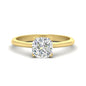 Floral Head Cushion Solitaire Cathedral Ring Fascinating Diamonds