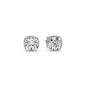 Bezel Set Cushion Diamond Stud Earrings Fascinating Diamonds