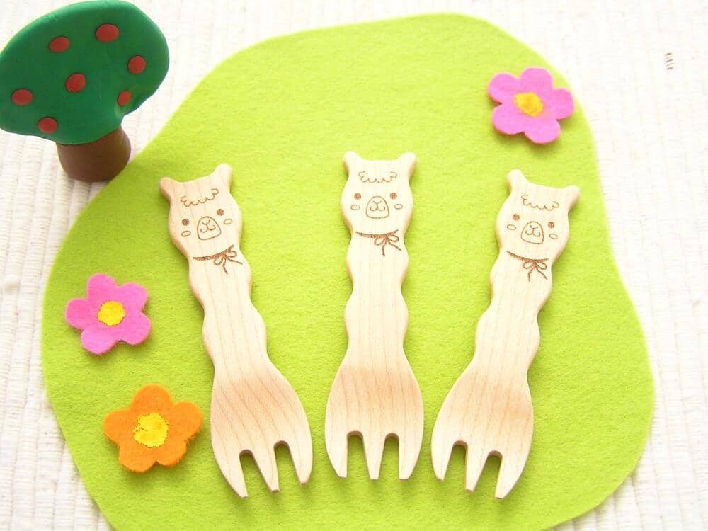 Cute Alpaca Snack Fork Purely Alpaca