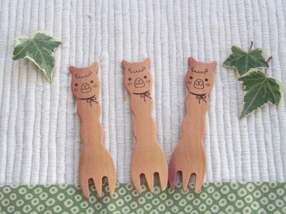 Cute Alpaca Snack Fork Purely Alpaca