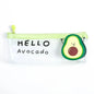 Cute Fruit Theme Pencil Case Unique Design Avocado Pattern Transparent Pencil Pouch School Pencil Bag For Students Stevvex