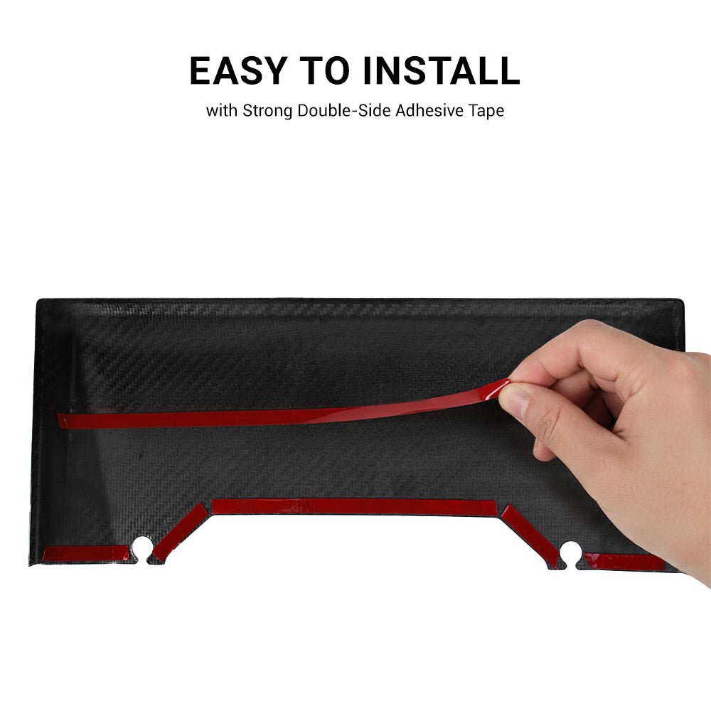 Cybertruck Display Back Overlay | Real Dry Carbon Fiber Center Screen Cover Tesery Official Store