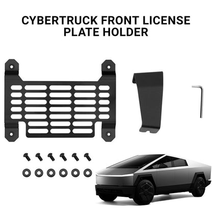 Cybertruck Front License Plate Holder | No-Drill, Anti-Theft Mounting Kit Tesery Official Store