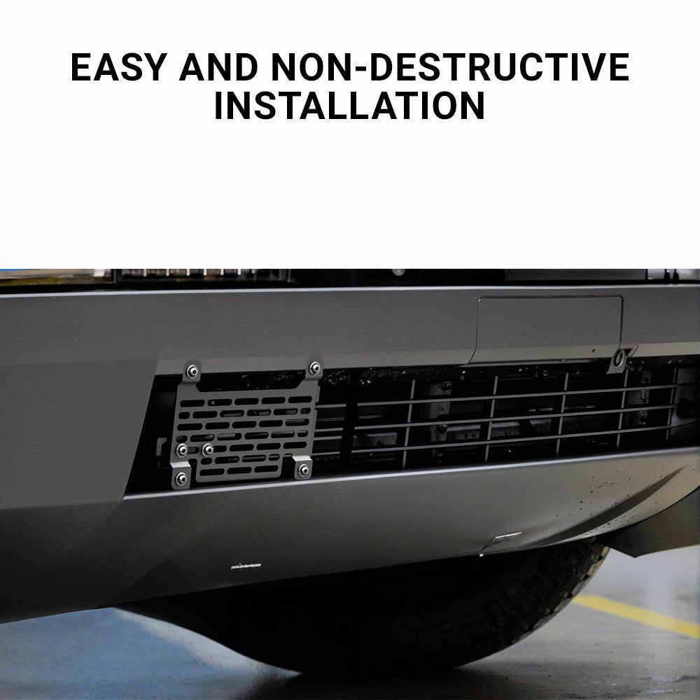Cybertruck Front License Plate Holder | No-Drill, Anti-Theft Mounting Kit Tesery Official Store