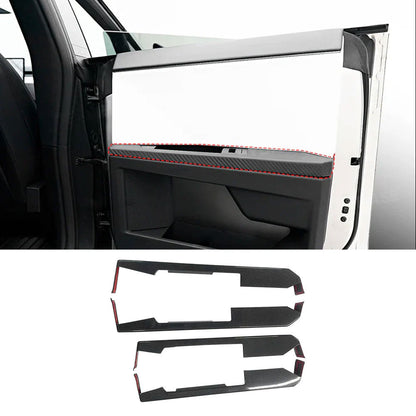 Cybertruck Lower Door Panel Armrest Overlays | Real Molded Carbon Fiber (4-Piece Set) Tesery Official Store