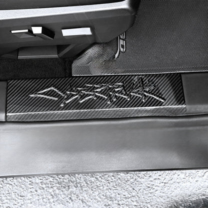 Cybertruck Performance Look Dry Carbon Fiber Front Door Sill Trim (1 Pair) Tesery Official Store