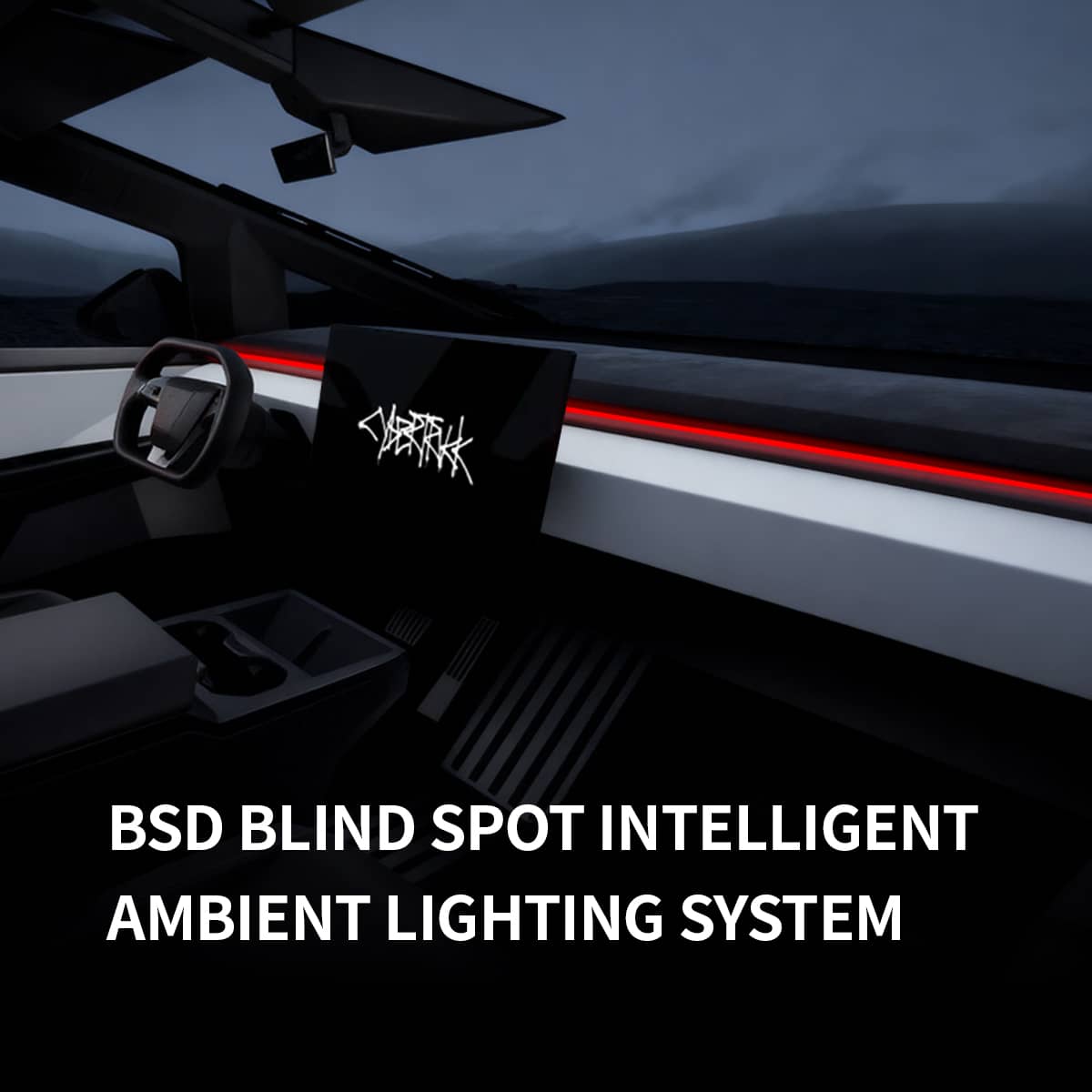Cybertruck Smart BSD Blind Spot LED Ambient Lighting Kit | TESERY Tesery Official Store