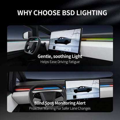 Cybertruck Smart BSD Blind Spot LED Ambient Lighting Kit | TESERY Tesery Official Store