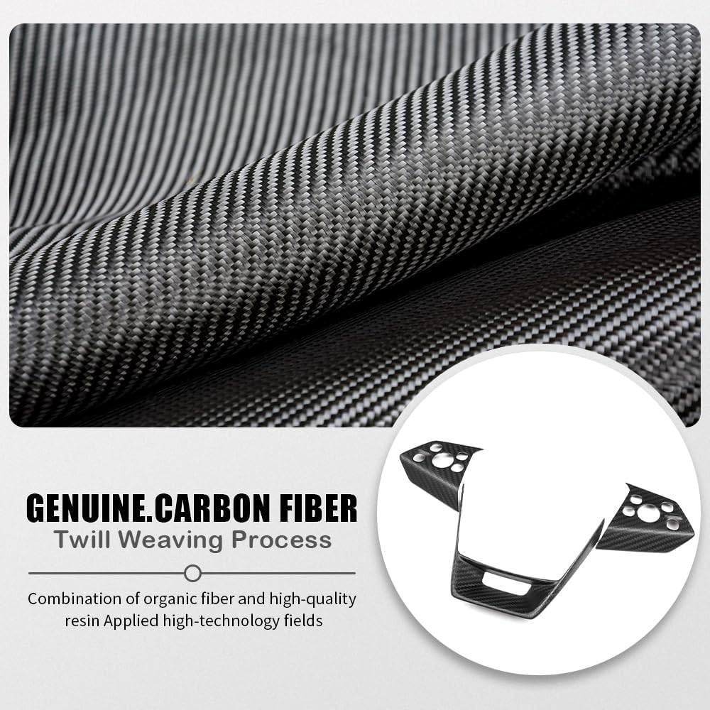 Cybertruck Steering Wheel Voice Control Trim | Glossy/Matte Real Carbon Fiber Tesery Official Store