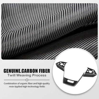 Cybertruck Steering Wheel Voice Control Trim | Glossy/Matte Real Carbon Fiber Tesery Official Store