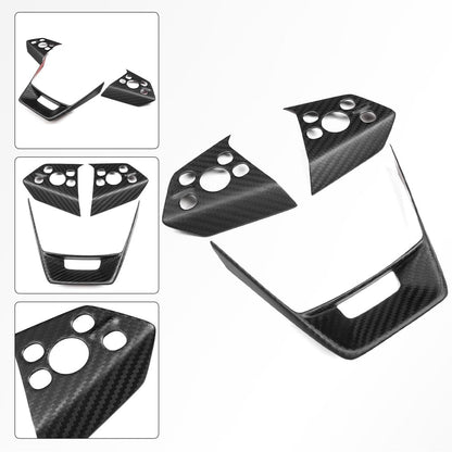 Cybertruck Steering Wheel Voice Control Trim | Glossy/Matte Real Carbon Fiber Tesery Official Store