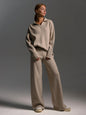 Women’s Fall Winter Two-Piece Set – Loose Collar Sweater Casual Outfit FitiqueFit