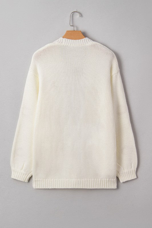 Pumpkin Embroidered Open Front Drop Shoulder Cardi Shop Style & More | Fresh Looks, Everyday Deals & Free Shipping