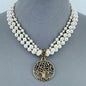 Gold Finish Multi Layer Pearl Necklace Tree of Lif Shop Style & More | Fresh Looks, Everyday Deals & Free Shipping