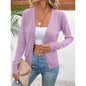 Women’s V‑Neck Button‑Down Cardigan Knit Sweater FitiqueFit
